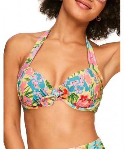 Shelby Women's Swimwear Bra Top Floral orange $25.83 Swimsuits