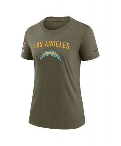 Women's Olive Los Angeles Chargers 2022 Salute To Service Legend T-shirt Olive $26.95 Tops