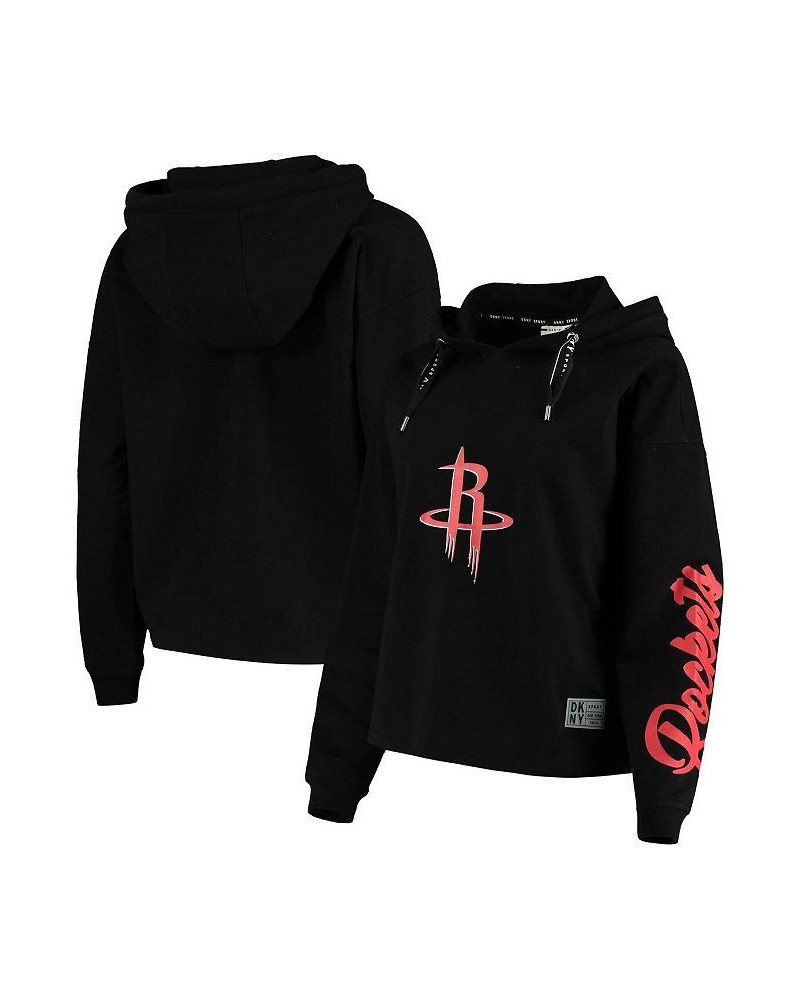 Women's Black Houston Rockets Suzy Pullover Hoodie Black $40.18 Sweatshirts