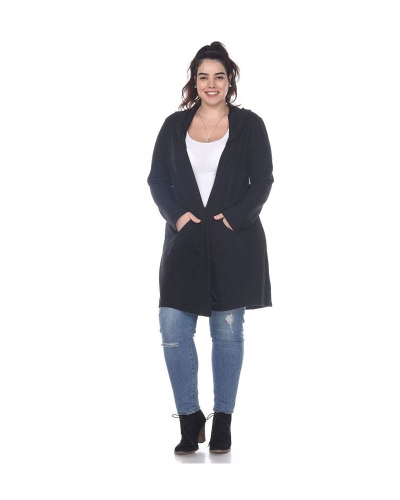 Plus Size Women's North Cardigan Black $26.04 Sweaters