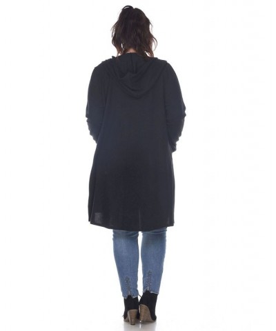 Plus Size Women's North Cardigan Black $26.04 Sweaters