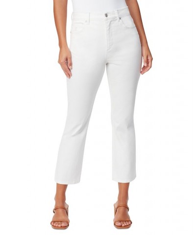 Women's Gloria Vanderbilt x Christian Siriano Chrissie Cropped Flare-Leg Jeans White $23.98 Jeans