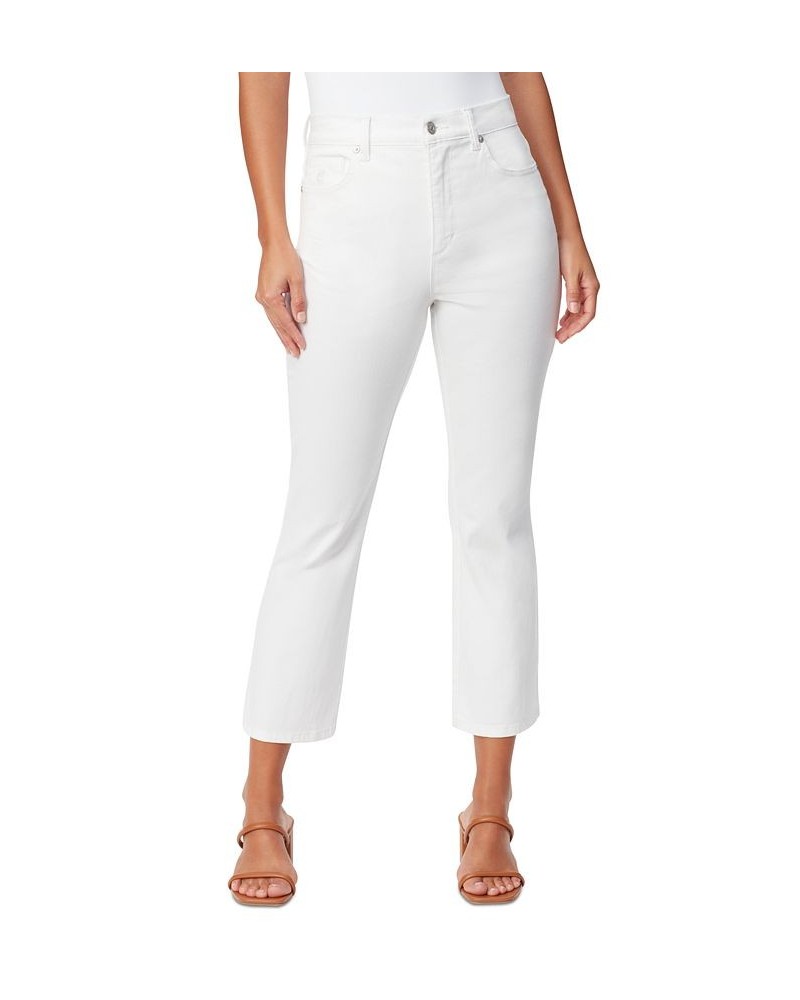 Women's Gloria Vanderbilt x Christian Siriano Chrissie Cropped Flare-Leg Jeans White $23.98 Jeans