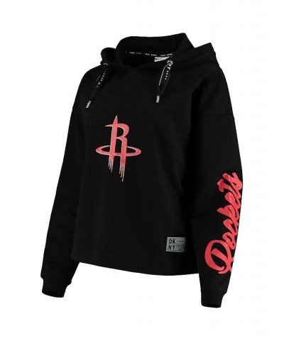 Women's Black Houston Rockets Suzy Pullover Hoodie Black $40.18 Sweatshirts