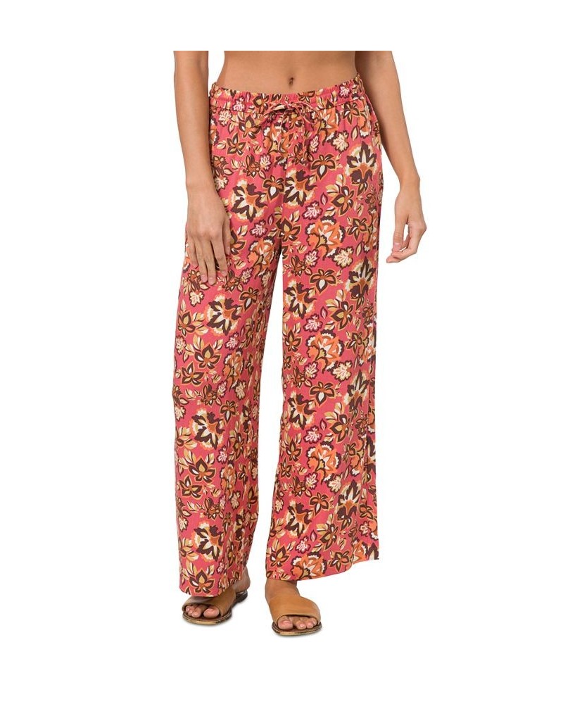 Juniors' Harley Wide-Leg Pants Retro Floral $25.98 Pants