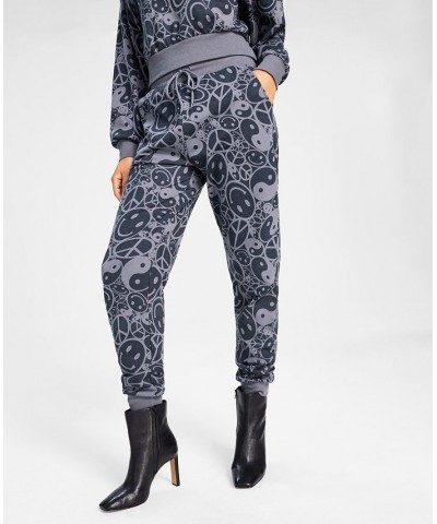 Juniors' Smiley Yin Yang Sweatpants Turbulence $12.96 Pants