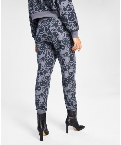 Juniors' Smiley Yin Yang Sweatpants Turbulence $12.96 Pants