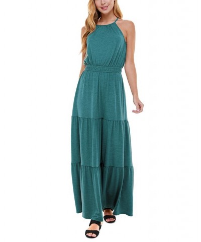 Juniors' Heathered Maxi Dress Teal $25.97 Dresses