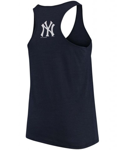 Women's Plus Size Navy New York Yankees Swing For The Fences Racerback Tank Top Navy $34.21 Tops