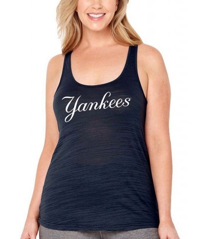 Women's Plus Size Navy New York Yankees Swing For The Fences Racerback Tank Top Navy $34.21 Tops