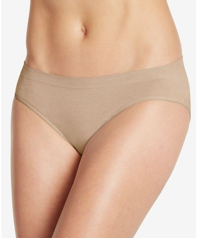 Smooth and Shine Seamfree Heathered Bikini Underwear 2186 available in extended sizes Artistic Lavender Stripe $9.80 Panty