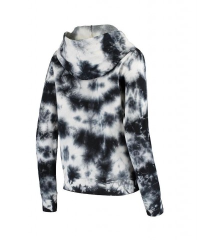 Women's Black Las Vegas Raiders Tie Dye Fleece Full-Zip Hoodie Black $43.99 Sweatshirts