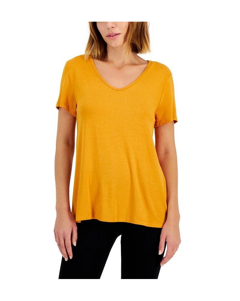 Women's V-Neck T-Shirt Desert Sunset $12.91 Tops