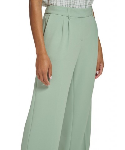 Women's Mid-Rise Wide-Leg Suit Pants Jadeite $32.70 Pants