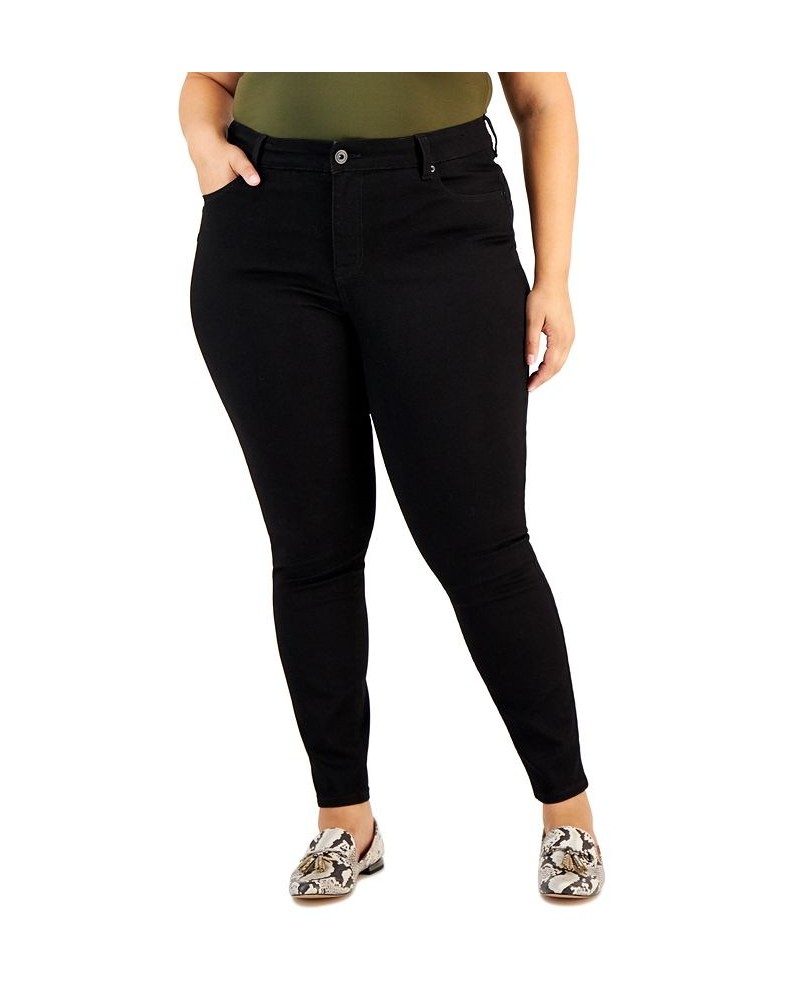 Trendy Plus Size Sculpted Skinny Jeans Black $12.60 Jeans