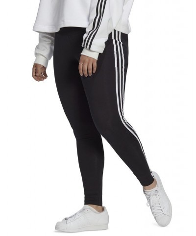 Plus Size 3-Stripes High-Rise Leggings Black $20.00 Pants