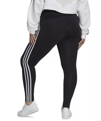 Plus Size 3-Stripes High-Rise Leggings Black $20.00 Pants