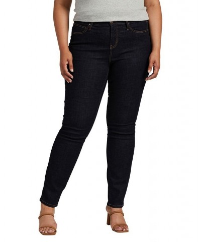 Plus Size Ruby Mid Rise Straight Leg Jeans Space Blue $29.70 Jeans