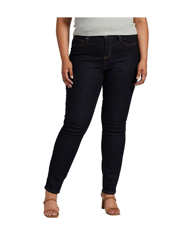 Plus Size Ruby Mid Rise Straight Leg Jeans Space Blue $29.70 Jeans