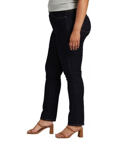 Plus Size Ruby Mid Rise Straight Leg Jeans Space Blue $29.70 Jeans