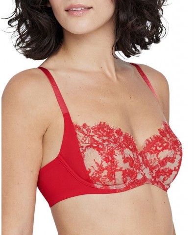 Entice Full Coverage Lingerie Underwire Bra 334143 Red $29.26 Bras