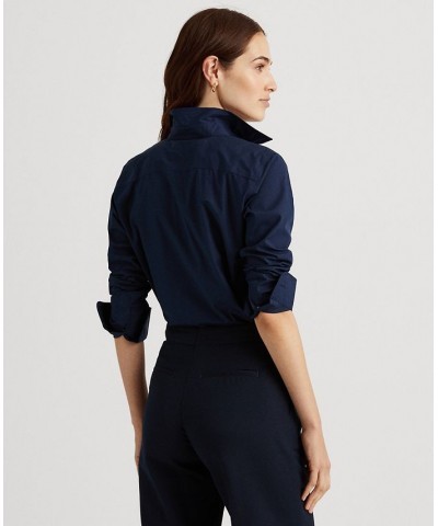 Non-Iron Straight-Fit Shirt Regular & Petite Lauren Navy $54.73 Tops