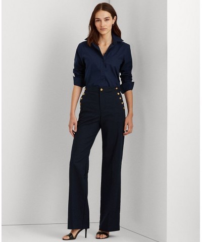 Non-Iron Straight-Fit Shirt Regular & Petite Lauren Navy $54.73 Tops