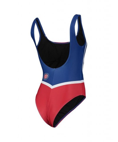 Women's Royal Chicago Cubs Team One-Piece Bathing Suit Royal $35.09 Swimsuits