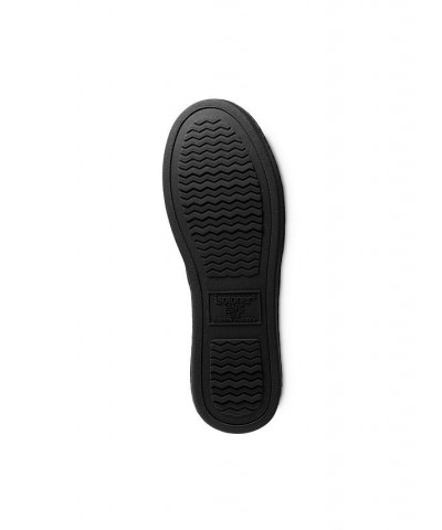 Quilted Memory Foam Microterry Slip On Slippers Black $24.00 Shoes