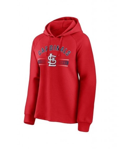 Women's Branded Red St. Louis Cardinals Perfect Play Raglan Pullover Hoodie Red $35.25 Sweatshirts