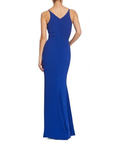 Iris High-Slit Evening Gown Cobalt $87.36 Dresses