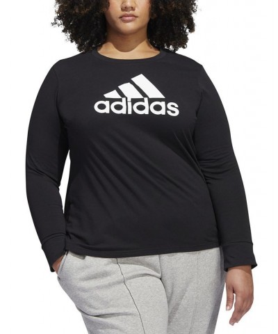 Plus Size Logo T-Shirt Black $15.29 Tops