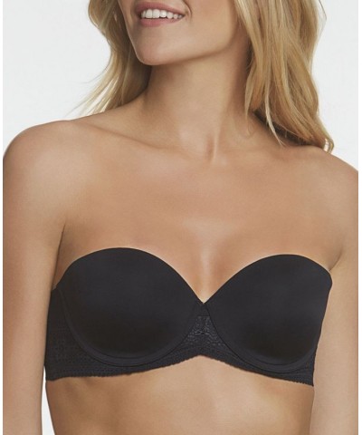 Women's Tessa Lace Strapless Convertible Bra Black $36.19 Bras