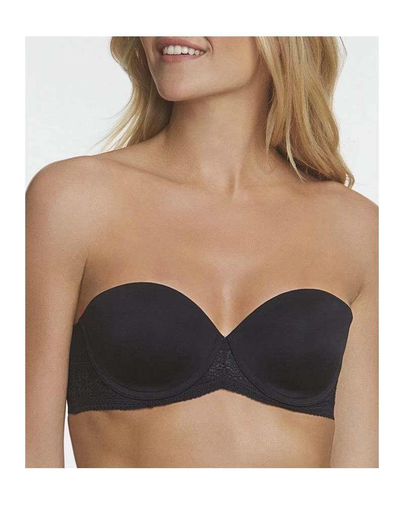 Women's Tessa Lace Strapless Convertible Bra Black $36.19 Bras