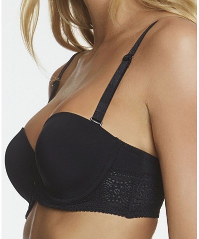 Women's Tessa Lace Strapless Convertible Bra Black $36.19 Bras