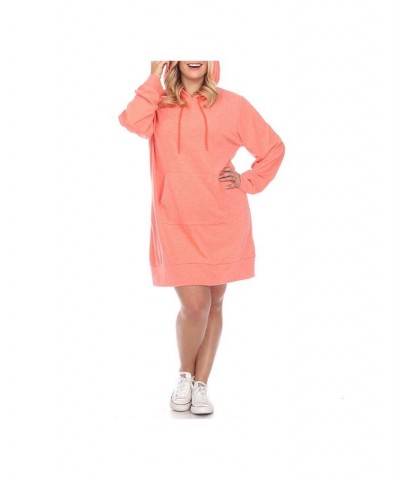 Women's Plus Size Hoodie Sweatshirt Dress Beige $36.04 Dresses