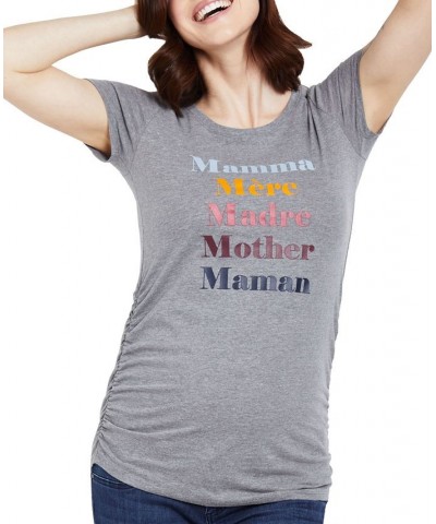 Mamma Charity Maternity Tee Mom Languages $16.24 Tops