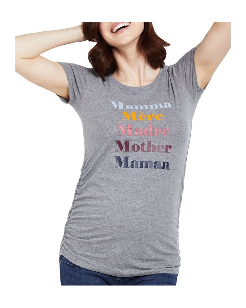 Mamma Charity Maternity Tee Mom Languages $16.24 Tops