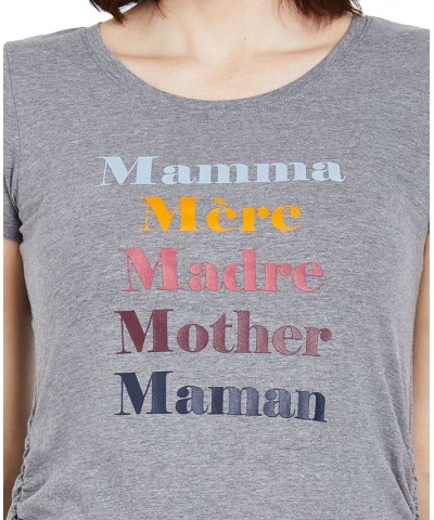 Mamma Charity Maternity Tee Mom Languages $16.24 Tops