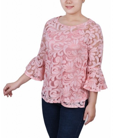 Women's Bell Sleeve Blouse and Solid Camisole Sage Starthrone $19.80 Tops