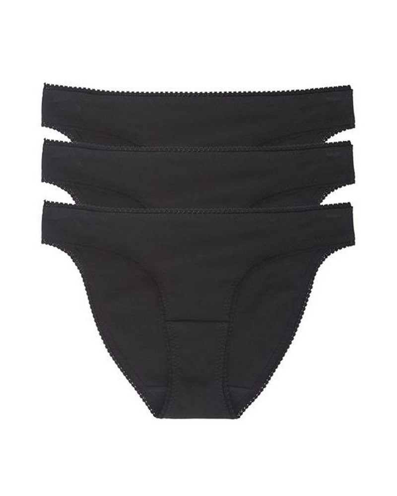 Women's Cabana Cotton Bikini 3-Pack Black $34.80 Panty