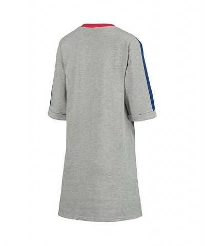 Women's Heathered Gray Chicago Cubs Turnover 3/4-Sleeve Tee Dress Heathered Gray $31.79 Dresses