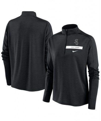 Women's Black Chicago White Sox Primetime Local Touch Pacer Quarter-Zip Top Black $40.00 Tops