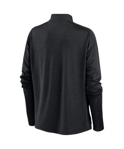 Women's Black Chicago White Sox Primetime Local Touch Pacer Quarter-Zip Top Black $40.00 Tops