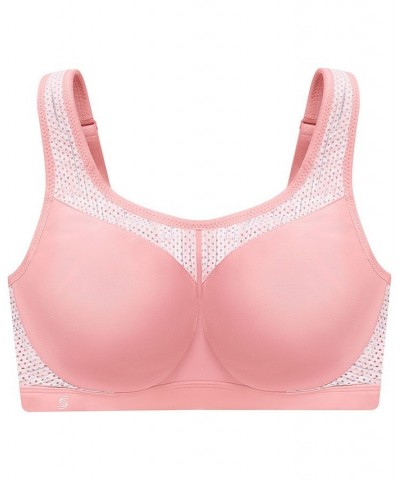 Women's Sport High Impact Wonderwire Bra Pink Blush Print $30.15 Bras