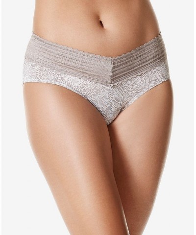 Warners No Pinching No Problems Dig-Free Comfort Waist with Lace Microfiber Hipster 5609J Navy Ink $9.74 Panty