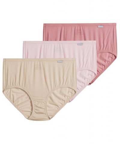 Elance Supersoft 3 Pack Cotton Brief Underwear 2073 Brown $14.15 Panty