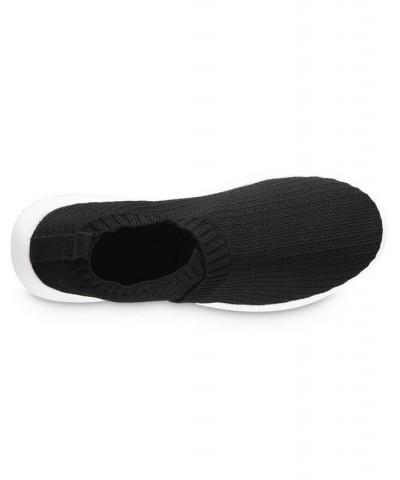 Zenz From Isotoner Women's Recycled Sport Knit Bootie Slippers Black $13.25 Shoes