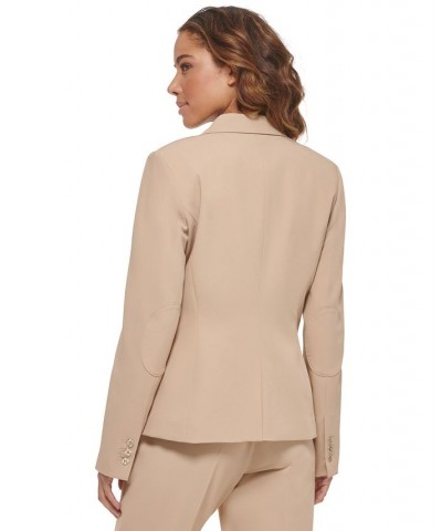 Women’s One-Button Blazer Tan/Beige $59.60 Jackets