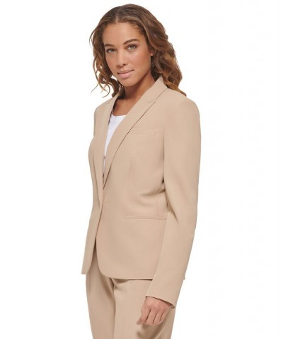 Women’s One-Button Blazer Tan/Beige $59.60 Jackets